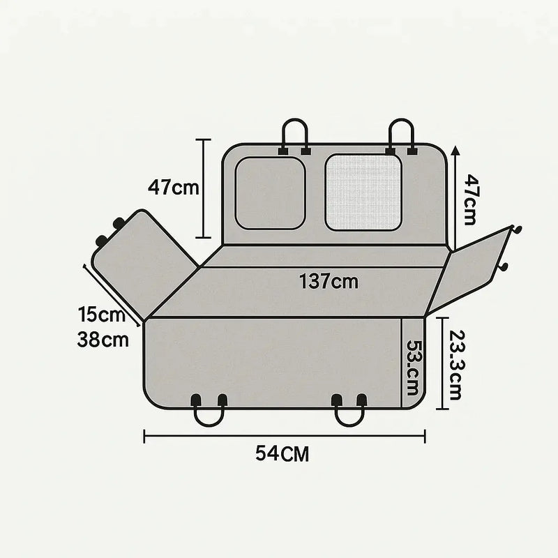 Housse de Siège Voiture pour Chien – Hammac Imperméable et Antidérapant