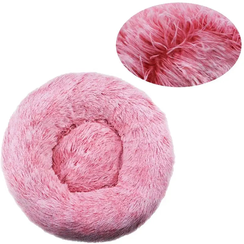 Cocon Moelleux – Panier Rond en Peluche pour Chats et Chiens