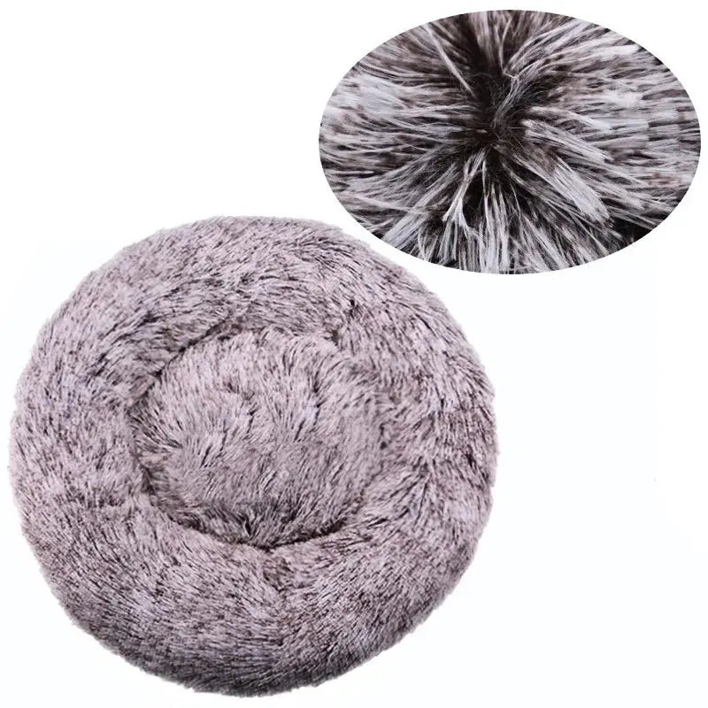 Cocon Moelleux – Panier Rond en Peluche pour Chats et Chiens