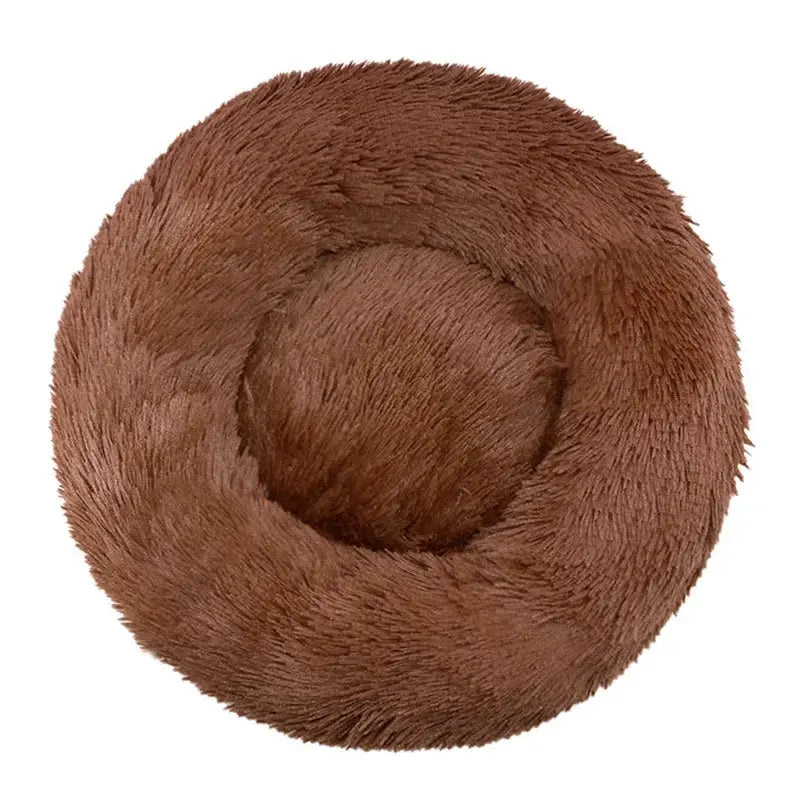 Cocon Moelleux – Panier Rond en Peluche pour Chats et Chiens