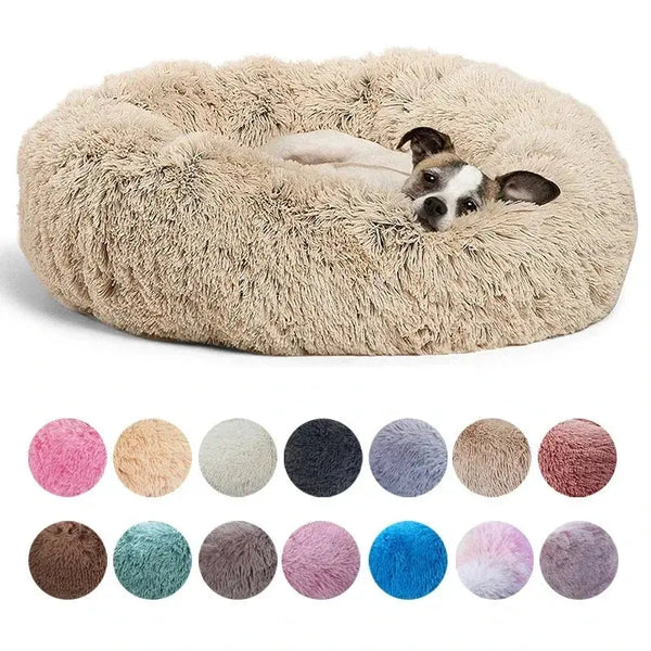 Cocon Moelleux – Panier Rond en Peluche pour Chats et Chiens