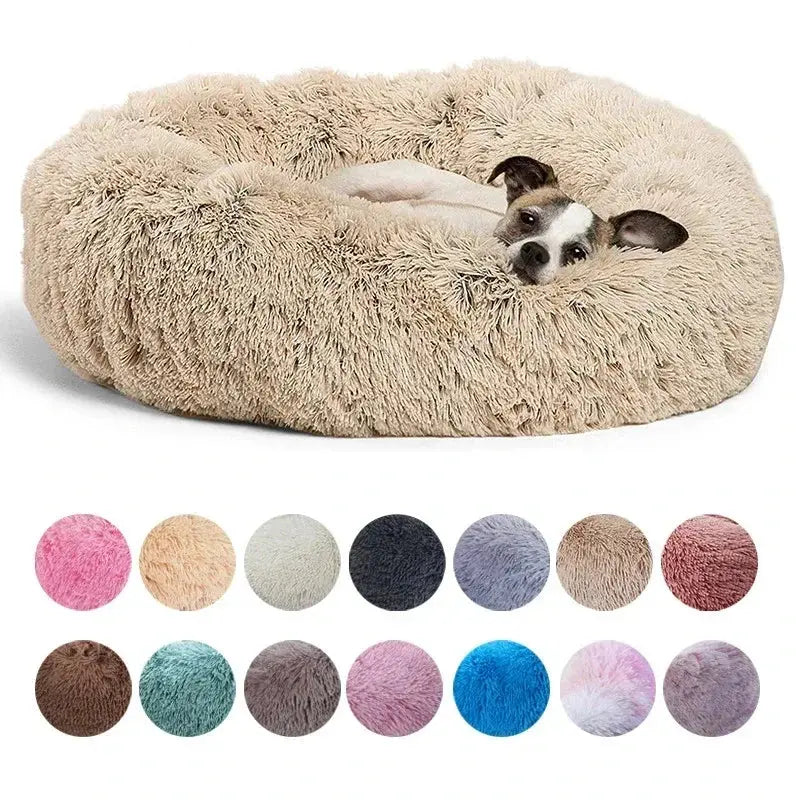 Cocon Moelleux – Panier Rond en Peluche pour Chats et Chiens
