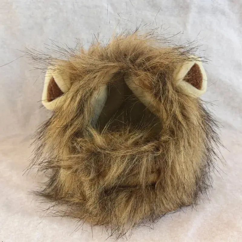 Perruque crinière de lion pour chat – Accessoire cosplay amusant et réaliste