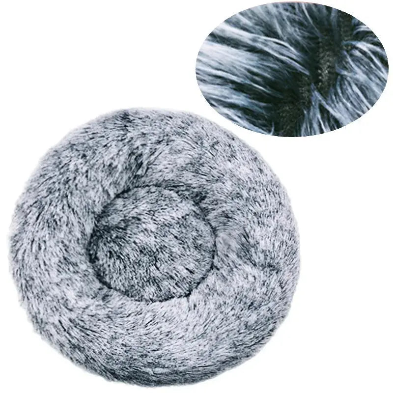 Cocon Moelleux – Panier Rond en Peluche pour Chats et Chiens