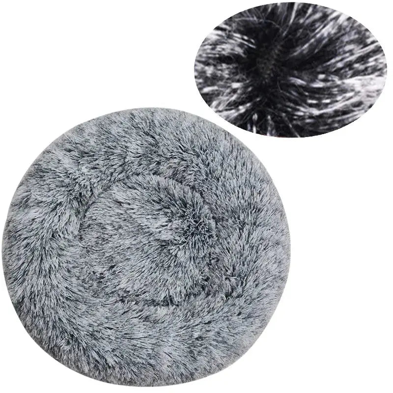 Cocon Moelleux – Panier Rond en Peluche pour Chats et Chiens