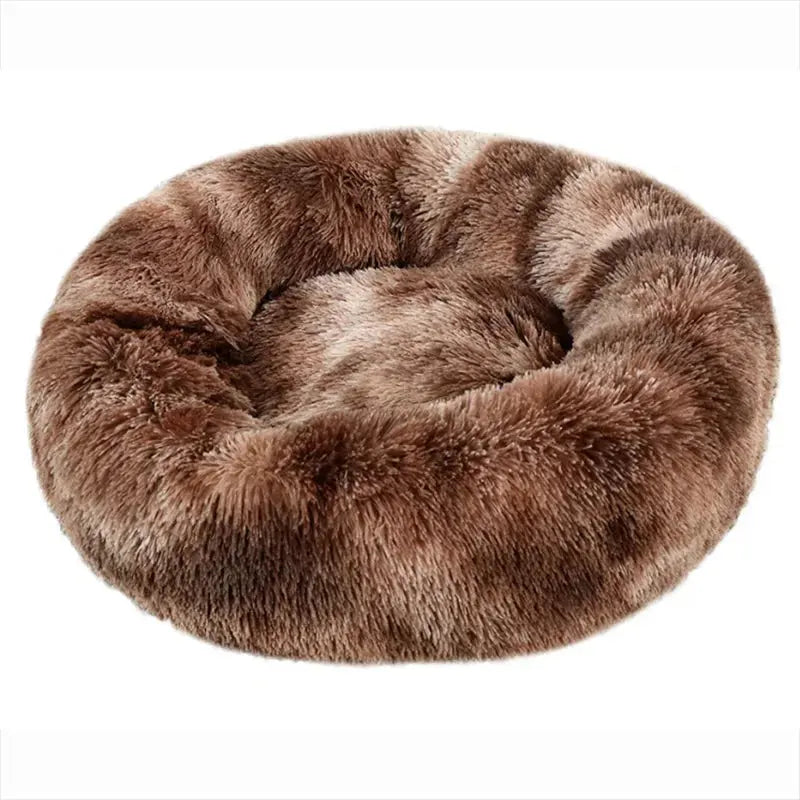 Cocon Moelleux – Panier Rond en Peluche pour Chats et Chiens