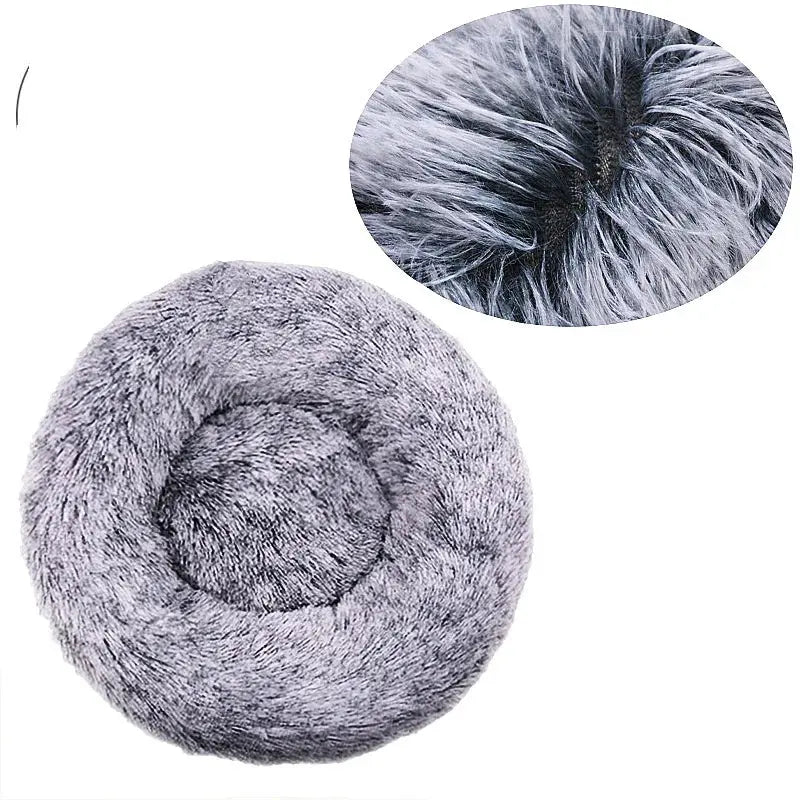 Cocon Moelleux – Panier Rond en Peluche pour Chats et Chiens
