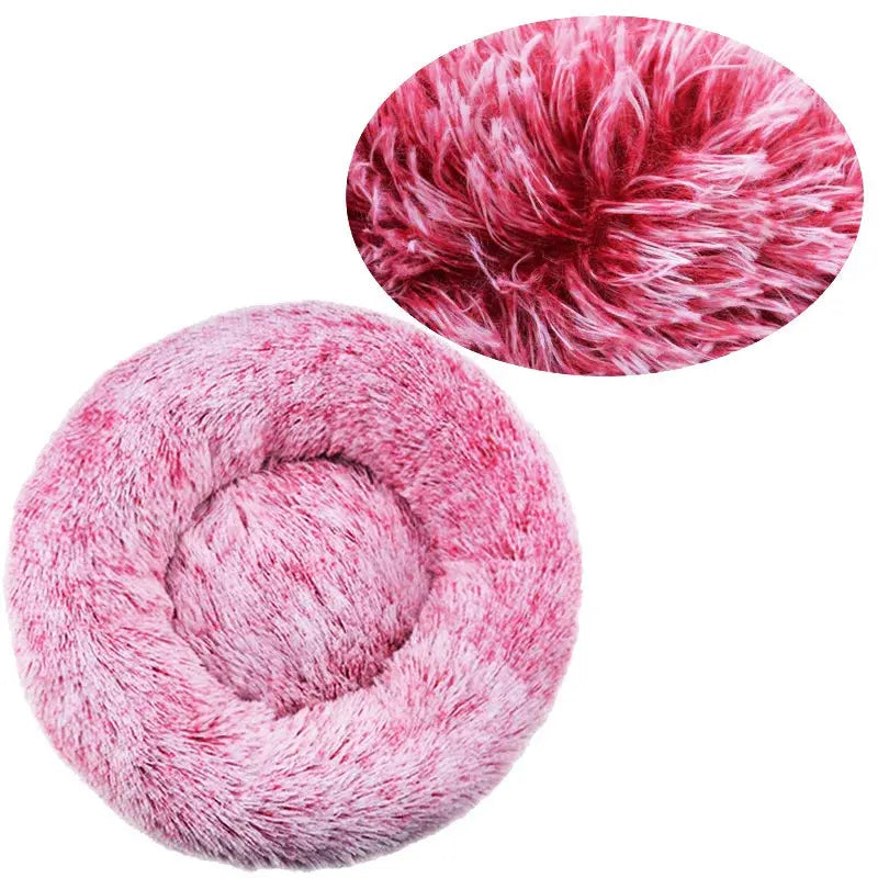 Cocon Moelleux – Panier Rond en Peluche pour Chats et Chiens