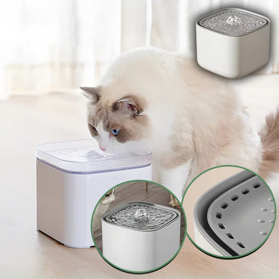 Fontaine à Eau Électrique 3 L pour Chat – Silencieuse, Filtration Automatique et Grande Capacité
